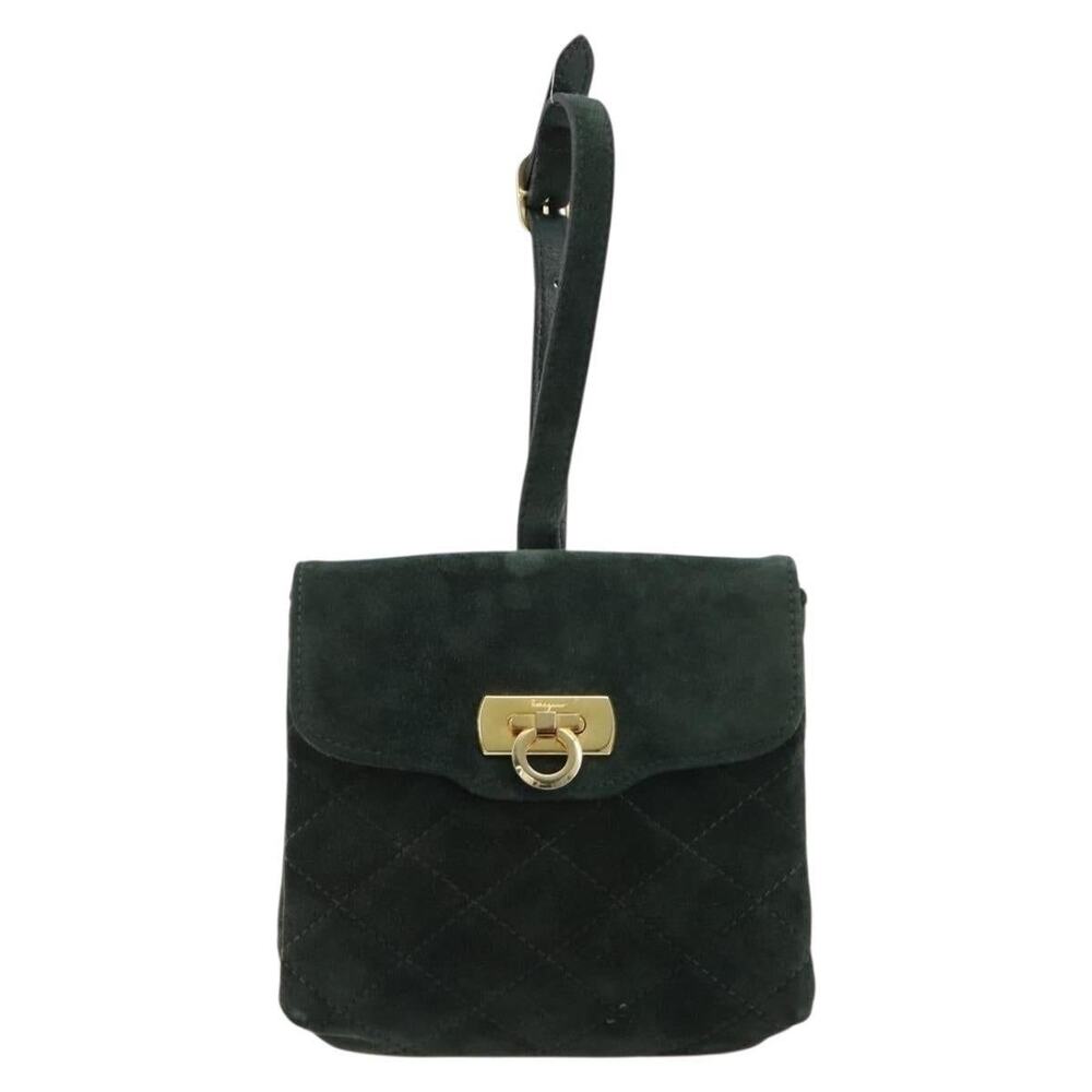 Salvatore Ferragamo Gancini Handbag Green